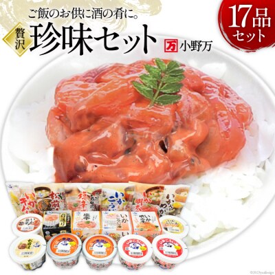 塩辛 珍味 17品セット [小野万 宮城県 気仙沼市 20564702]