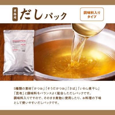 【7営業日以内に発送】業務用だしパック2種 詰め合わせ　K233-007