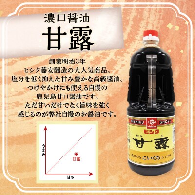 【5営業日以内に発送】ヒシク藤安醸造 甘露1.8L×6本セット　K026-011