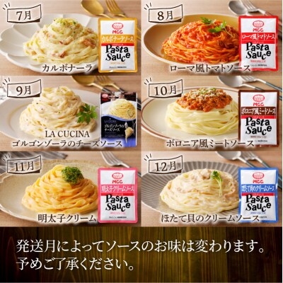 【3ヶ月定期便】生スパゲティ5個×生フェットチーネ5個　お手軽ソース1個付き　K036-T14