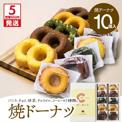 【5営業日以内に発送】焼ドーナツ 10個入り　K300-006_02