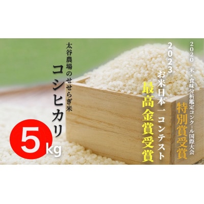 白馬産コシヒカリ(せせらぎ米)白米5kg
