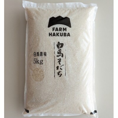 【令和7年産】『白馬そだち』長野県白馬村産　お米　ミルキークイーン5kg(精米)