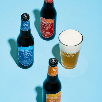 クラフトビール「HAKUBA CRAFT」6本(330ml)セット+コースター2枚セット