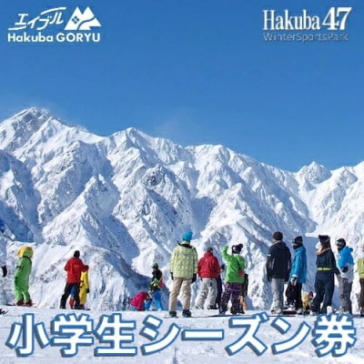 長野県エイブル白馬五竜&Hakuba47スキー場共通シーズン券【小人1枚】