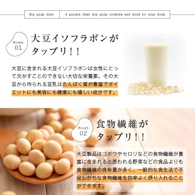 うの花クッキー 12袋(960g)[046K01]