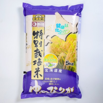 【毎月定期便】金王冠 JA新すながわ特別栽培米 精米 ゆめぴりか 5kg全2回
