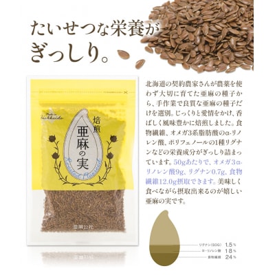 焙煎亜麻の実3袋セット