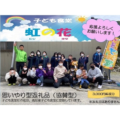 【思いやり型返礼品(協賛型)】子ども食堂虹の花を応援!(返礼品なし)3,000円分【R00349】