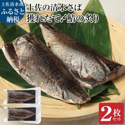 獲れたて土佐の清水さば炙り〆鯖2枚セット(ブランドゴマサバ・1枚約170～210g)【R00279】