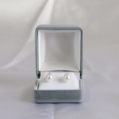 アコヤ本真珠のブラピアス(8mm珠・ホワイトピンクカラー) パールジュエリー【R00719】