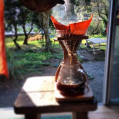 ドリップ珈琲用 柿渋リネンのコーヒーフィルター 2枚セット エコ SDGs【R01558】