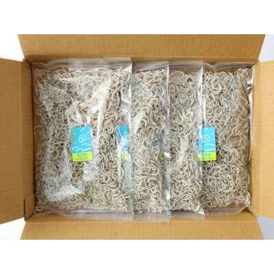 浜口海産物店のかちりじゃこ(60g× 4袋)小分けセット　無添加【R00016】