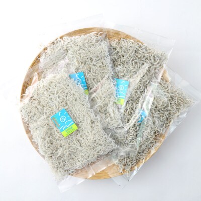 浜口海産物店のちりめんじゃこ&かちりじゃこ(計4袋小分けセット)シラス 釜揚げ【R00019】
