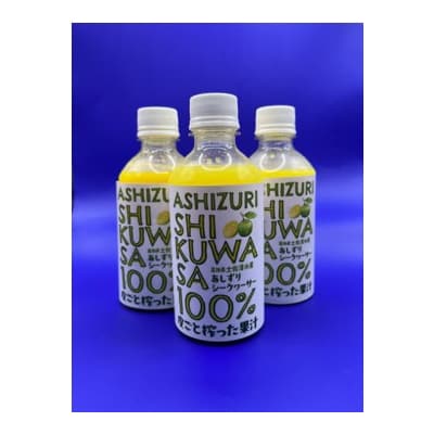 【先行受付】皮ごとシークワーサー果汁100%(300ml×3本セット)調味料 飲料【R00359】