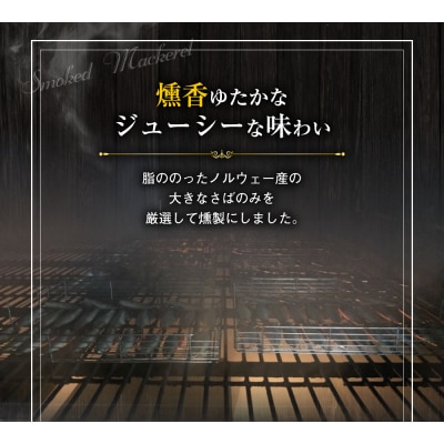 こだわりのサバ燻製おつまみ(冷凍・半身10枚入り)伝統製法一番火仕上げ【R00595】