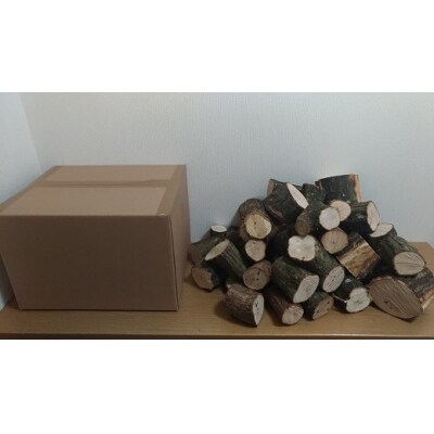 ウバメガシの薪 1箱 18kg 長さミックス アウトドア ストーブ 防災グッズ【R01048】