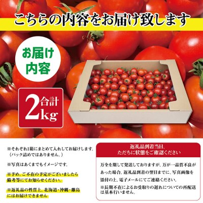 トマト魂!峯本の贅沢フルティカトマト(中玉サイズ)2キロ ミディトマト【R01032】