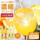 オレンジ園の濃縮ジュース おまかせ6本入 500ml 12回定期便 希釈用【J00123】