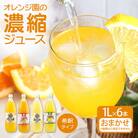 オレンジ園の濃縮ジュース 1L おまかせ6本入 希釈用 みかんジュース チューハイ用【R01127】