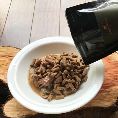 6回定期便 無添加ドッグフード 鹿肉&猪肉ペレット(各1P)ジビエ ペット 愛犬【J00039】