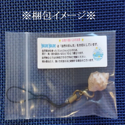 おまかせ 貝殻のストラップ 1本 お楽しみ ハンドメイド 1000円ポッキリ 可愛い【R01347】