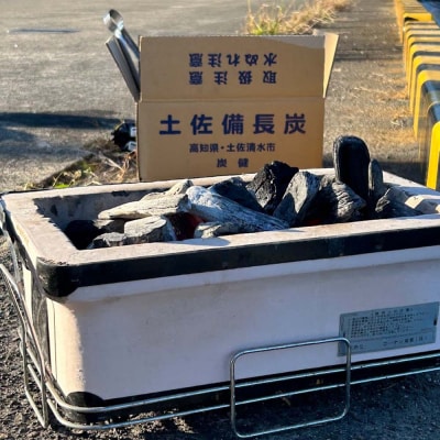 土佐備長炭 1箱 4kg ウバメガシ 木炭 アウトドア バーベキュー BBQ炭火焼き【R01312】