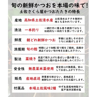 令和8年10月藁焼き鰹のたたき冷凍3節700g～750g(5～6人前) タレ・塩付 【R01557】