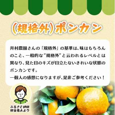 規格外だけど規格外じゃない!? 訳あり 足摺ぽんかん 5kg みかん【R01485】