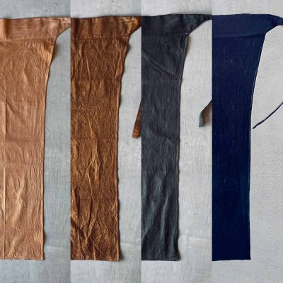 袴腰褌 HAKAMAGOSHI FUNDOSHI 柿渋染め 藍染 下着 メンズ【R01585】