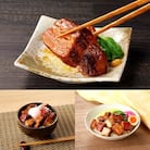 【豚角煮・焼き豚・豚の味噌漬け】創業85年の老舗精肉店の売れ筋3種詰合せ　0022-2402