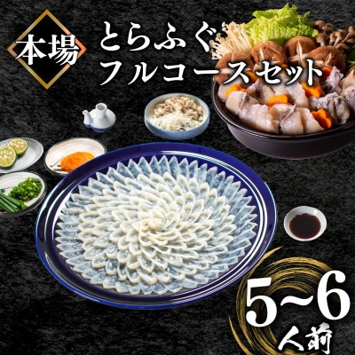 とらふぐ フルコース 冷凍 刺身 鍋 セット(5-6人前) BV011 