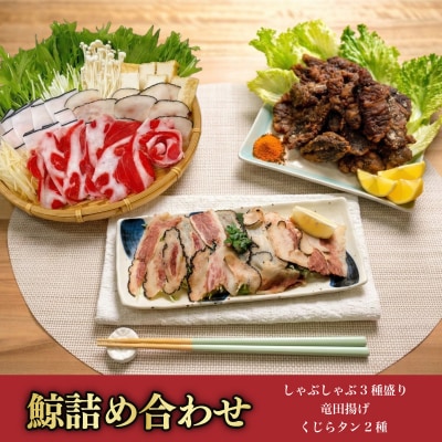 鯨三昧セット くじら しゃぶしゃぶ 竜田揚げ タン 詰め合わせ AS153