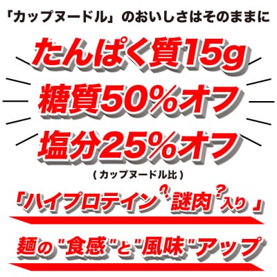 カップヌードル PRO 高たんぱく&低糖質 さらに塩分控えめ 12食 入り JC001