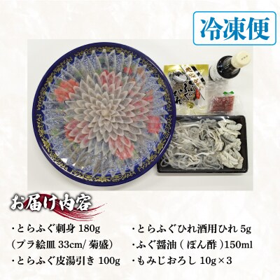 天然とらふぐ刺身セット 5～6人前 冷凍 180g ID010