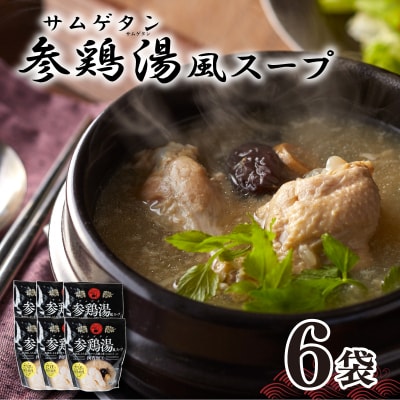 参鶏湯 ( サムゲタン ) 風 スープ 400g×6袋 セット HG001