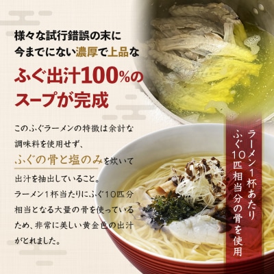 【 先行受付 】 ふぐラーメン 4食入り 冷凍 下関 山口 【2026年3月より発送】 IF002