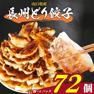 訳あり 長州どり餃子 12粒×6パック(72粒) 国産餃子 冷凍 小分けパック IB017