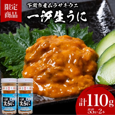 一汐紫生うに 計110g 55g×2本 JP003