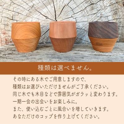 木製カップ ムクロジ木器 FU002