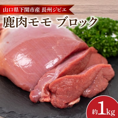 訳あり 不揃い 鹿肉 もも ブロック 約 1kg 冷凍 BM108