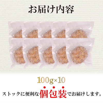 黒毛和牛入 ハンバーグ 10個 冷凍 MB003