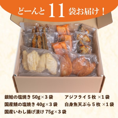 魚 惣菜 5種セット 冷凍 銀鮭 鯖 MH