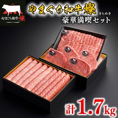 黒毛和牛 豪華満喫セット 計1.7kg やまぐち和牛燦(きらめき) MJ008