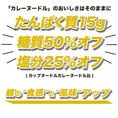 カップヌードルカレー PRO 高たんぱく&低糖質 塩分控えめ 12食入り JC004