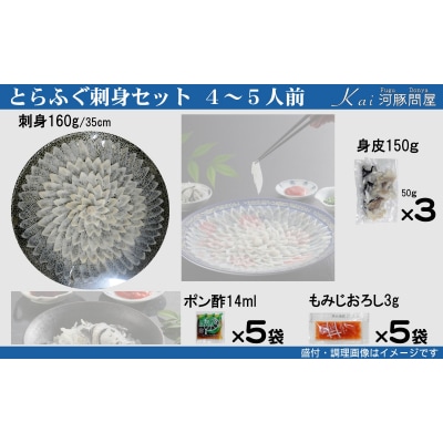 とらふぐ刺身 セット 簡易包装 4~5人前 KA-OK201