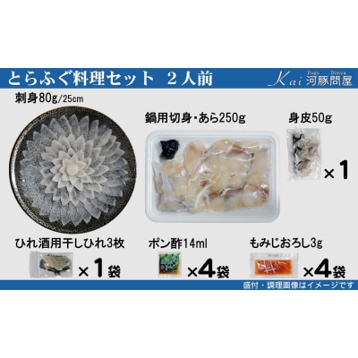 とらふぐ料理 セット 2人前 刺身 ふぐちり KA-OK103
