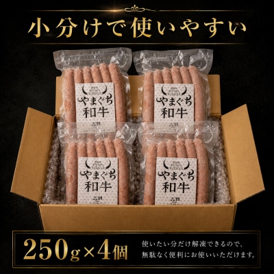 和牛ウインナー 1kg 小分け 和牛100% ソーセージ ウインナー BM118