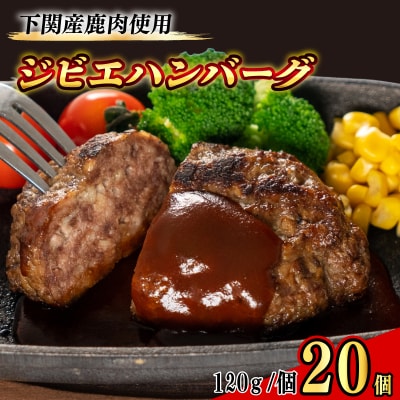 訳あり ジビエ ハンバーグ 120g×20個 冷凍 BM206