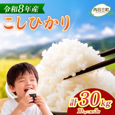 コシヒカリ 10kg 隔月3回 令和8年産 《内日三町:DZ813-KS》
